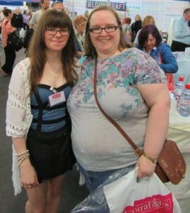 Living Creatively with Fibro | Dreamees' Hayley Bignall and I