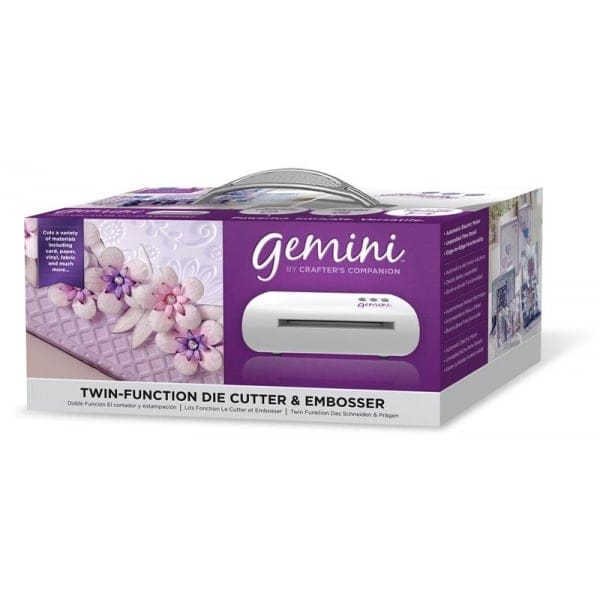 The Gemini Die Cutter and Embosser Living Creatively with Fibro | An image of the Gemini Machine box