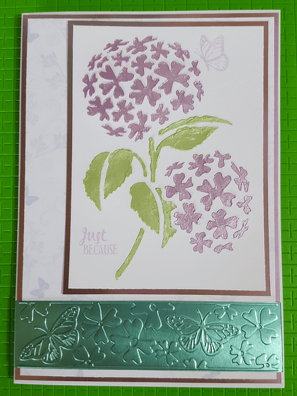 Living Creatively with Fibro | Hydrangea Card