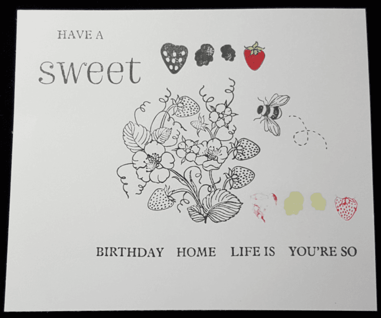 Testing the Life is Sweet Stamps and Die Set 2 Living Creatively with Fibro | Life is Sweet Stamp Set