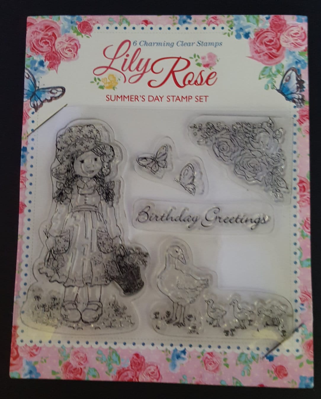 Testing the Lily Rose Stamp Set 1 Living Creatively with Fibro | Testing the Lily Rose Stamp Set