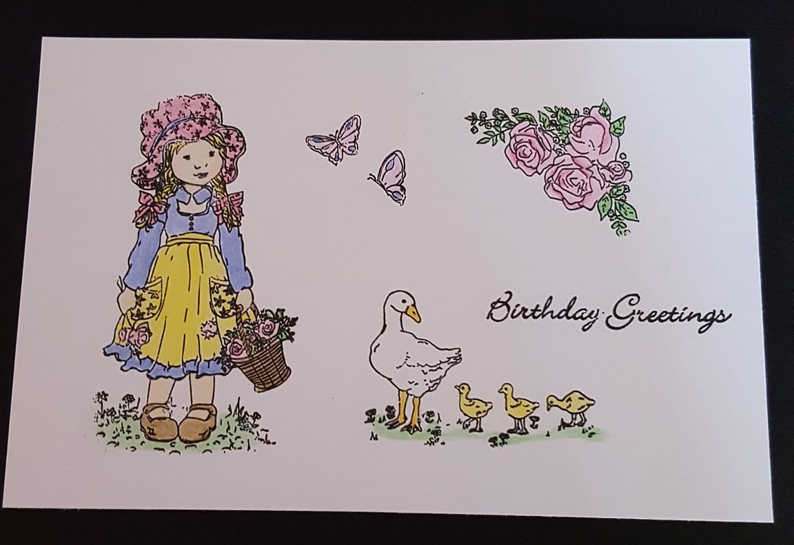Testing the Lily Rose Stamp Set 3 Living Creatively with Fibro | Lily Rose Stamped and Coloured