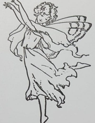 Testing the Fairies of Spring Stamps and Embossing Folder 1 Living Creatively with Fibro | Spring Fairy 1 Stamped