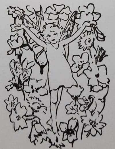 Testing the Fairies of Spring Stamps and Embossing Folder 3 Living Creatively with Fibro | Spring Fairy 3 Stamped