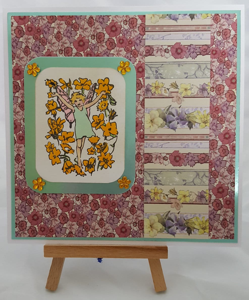 Testing the Fairies of Spring Stamps and Embossing Folder 8 Fairies of Spring Card 2