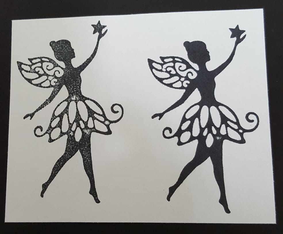 Testing the Fairy Dust Stamp Set 1 fairy Dust stamped