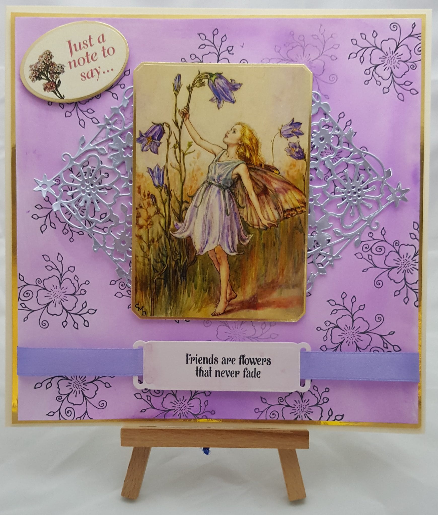 Testing Cottage Garden Die and Stamp Set 8 Cottage Garden completed card