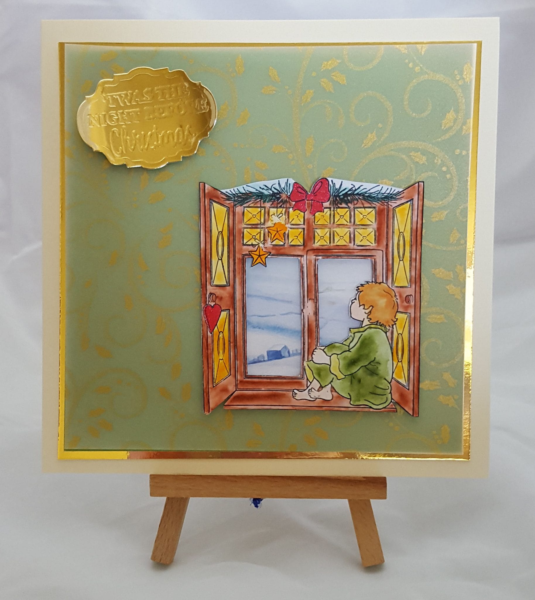 Away in a Manger with Creative Stamping 6 Away in a Manger Completed Card