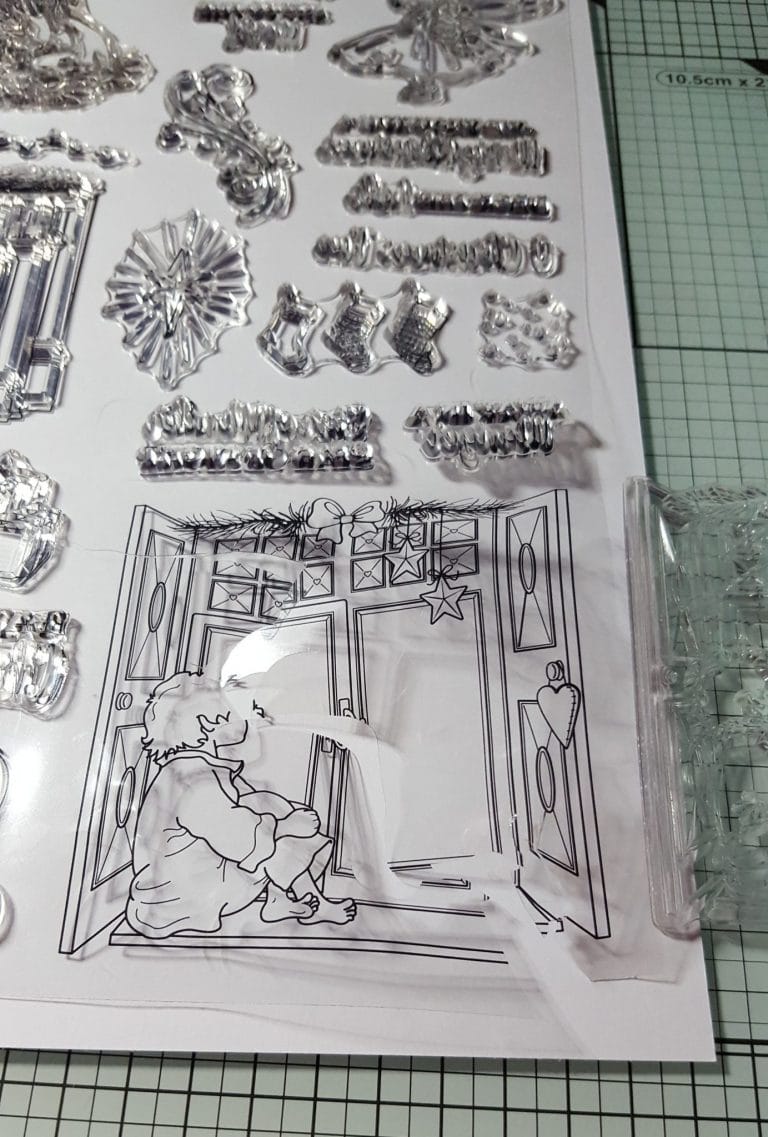 Away in a Manger with Creative Stamping 3 Living Creatively with Fibro | Away in a Manger removal trauma
