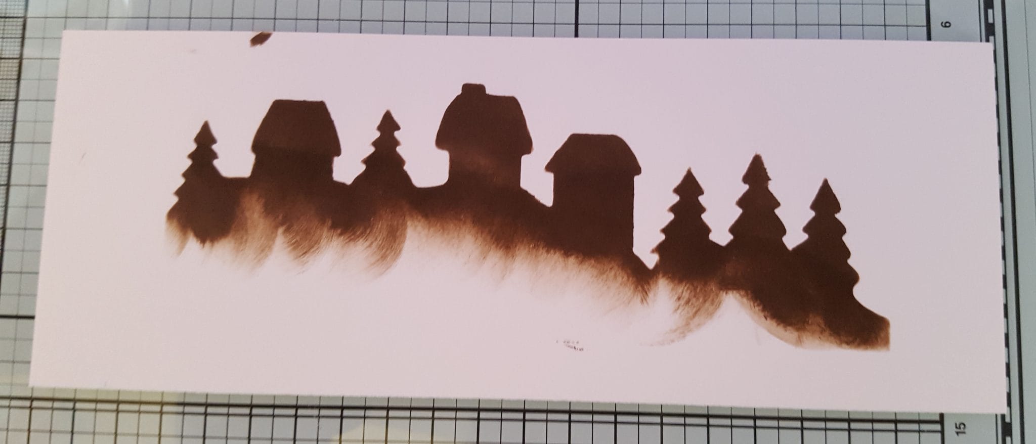 Is it going to be a Starry Night in my craft space? 5 Starry Night Stencilled Skyline