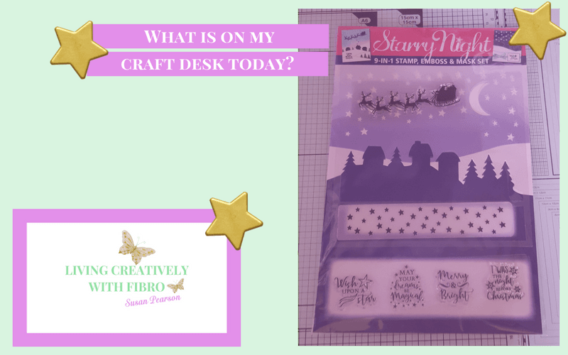 Starry Night on Craft Desk Living Creatively with Fibro | Starry Night on Craft Desk