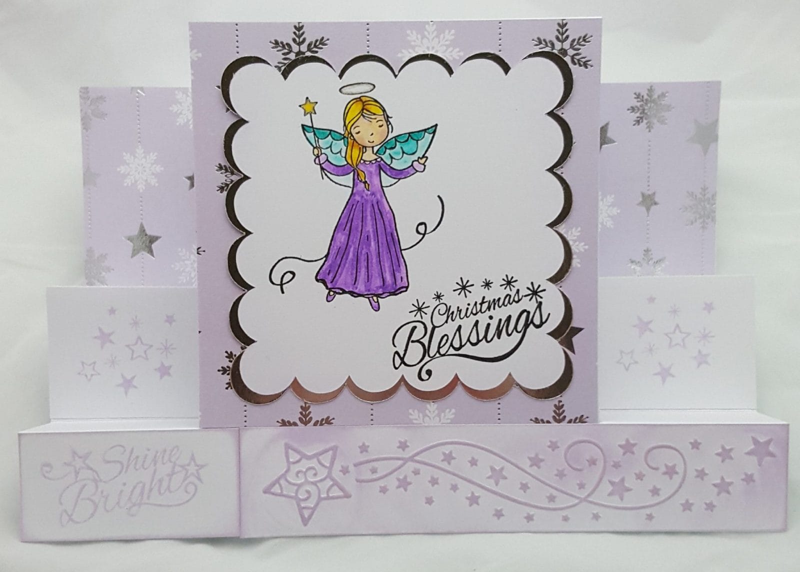 Beautiful Christmas with Peace and Joy 6 Peace and Joy Completed Card