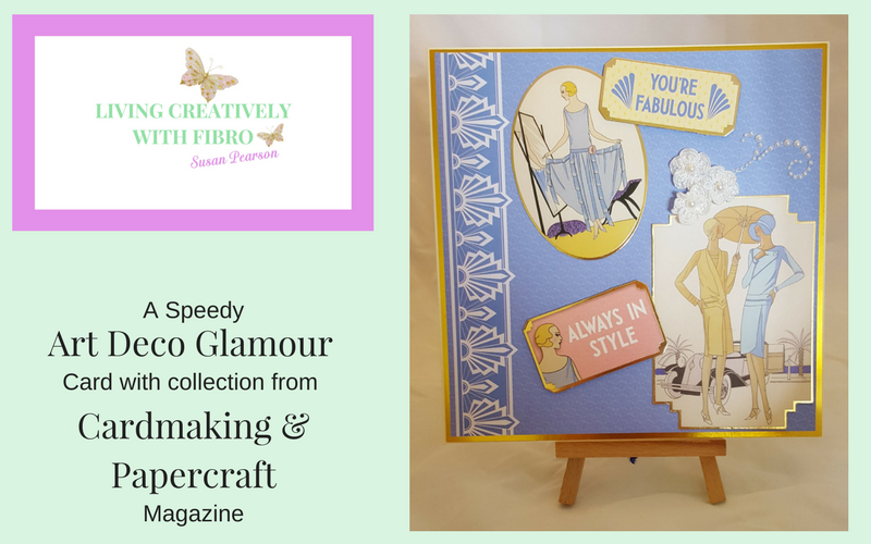 Living Creatively with Fibro | A Speedy Art Deco Card