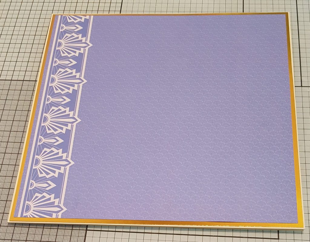 The background layers of the card all ready.