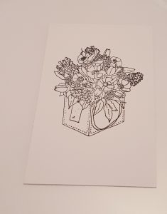 A Card for Mothering Sunday 2018 2 Living Creatively with Fibro | Joanna Sheen Floral Stamp with flowers in a basket