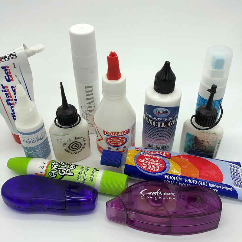 The Best Adhesives for a Papercrafter a selection of mine.
