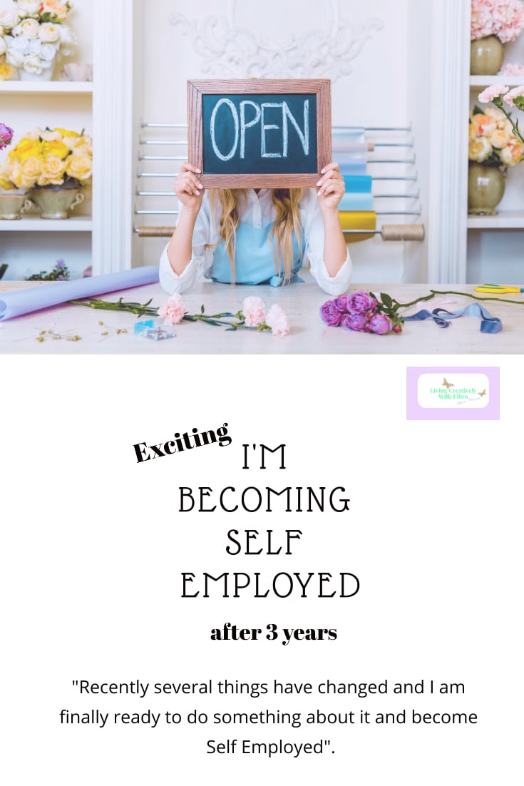 Self Employed Blog Pinterest sized image with a quote from the blog post.